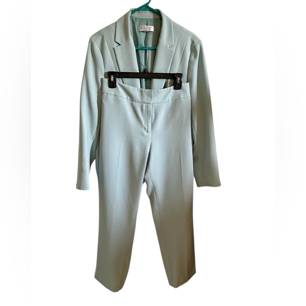 Kasper Light Gray Pantsuit